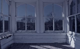 white wooden windows