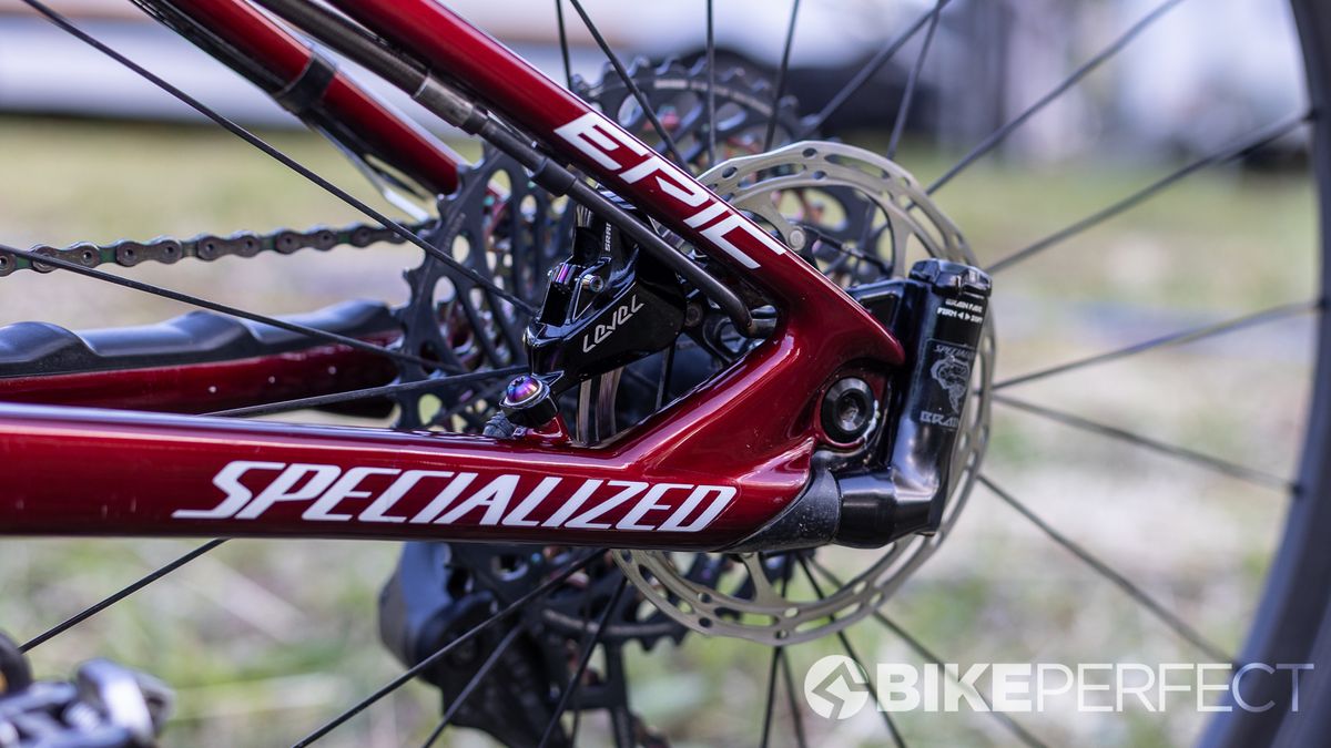 Sina Frei's Specialized S-Works Epic, ready to go in Ceres, South Africa