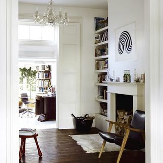 room with white wall and white internal door