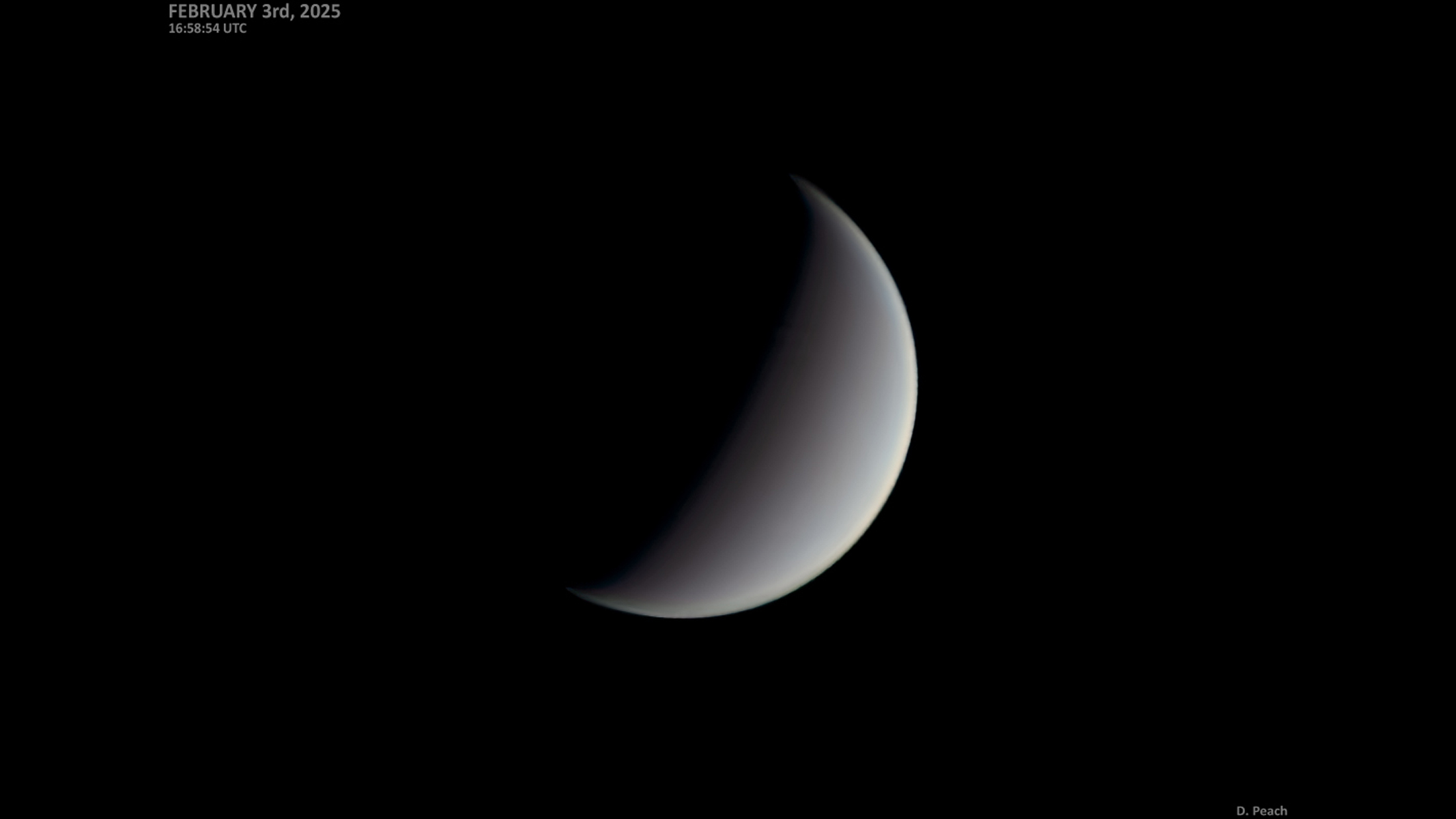 Venus, half in shadow