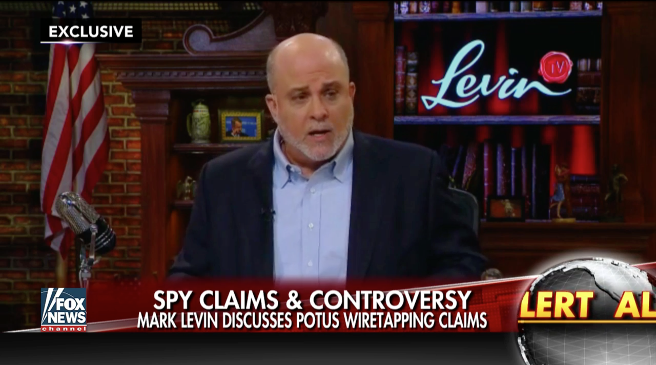 Mark Levin discusses Obama wiretapping on Fox and Friends