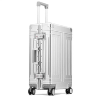 Sushimu aluminum-magnesium alloy travel suitcase