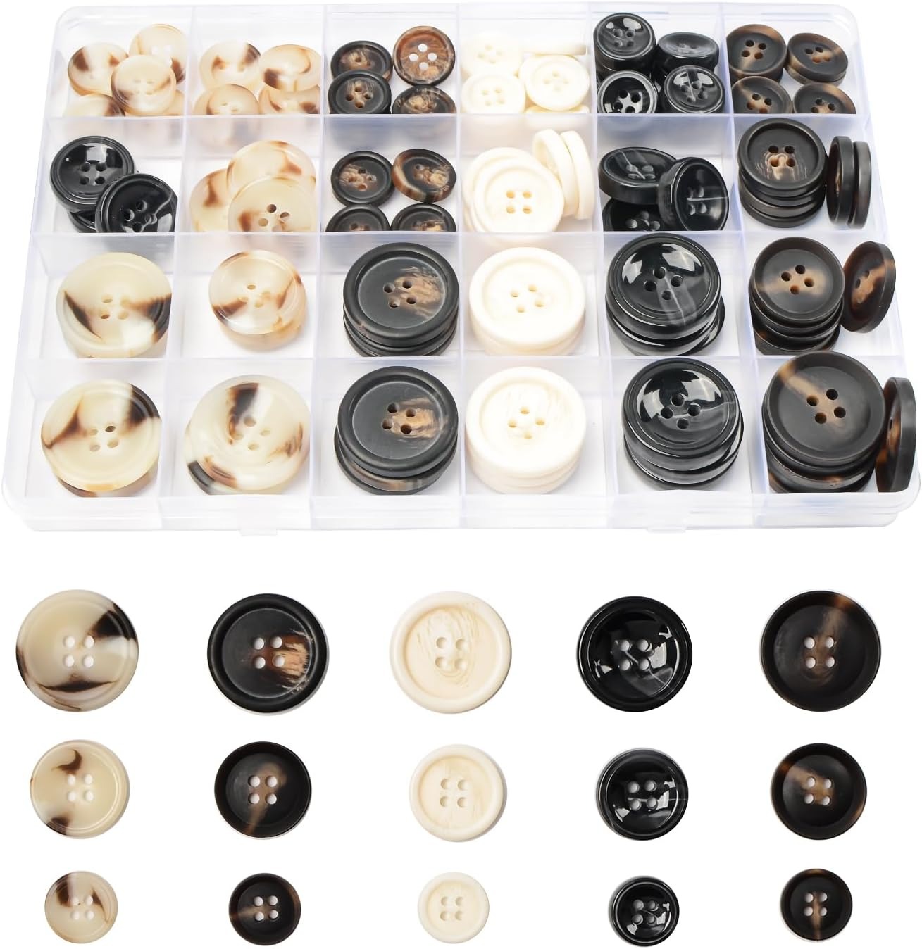 Oleffow, Mixed Sewing Buttons