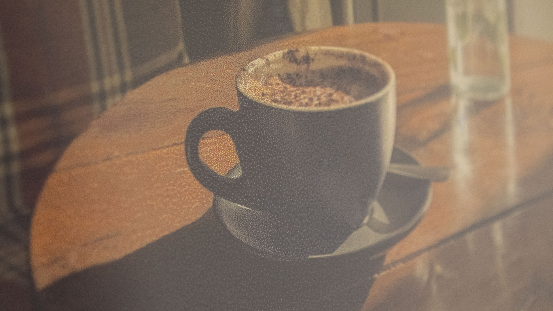 A close up of the The Aura Ink 'E Ink' digital photo frame's display, showing the dotty detail