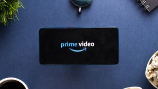 Prime Video logo on a smartphone