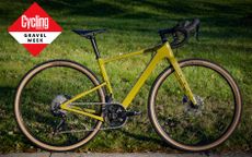 The Cannondale Topstone Gravel 4 side on in olive green