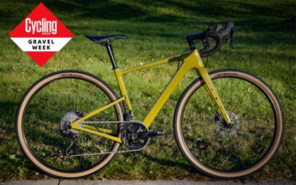 The Cannondale Topstone Gravel 4 side on in olive green