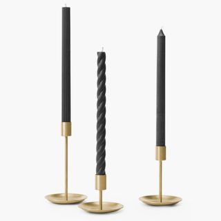 Assorted Black Taper Candles