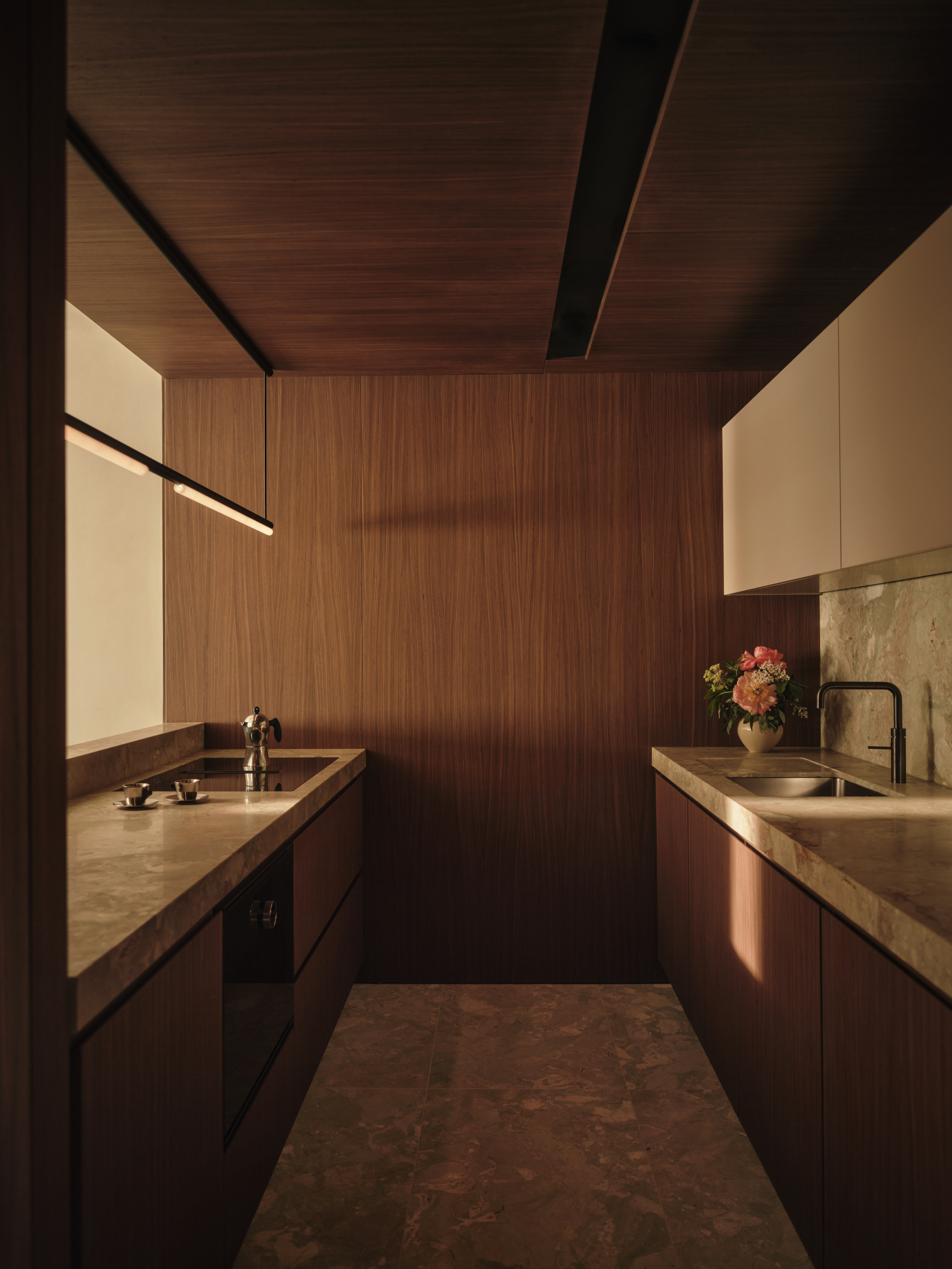 Brown-toned sophisticated interiors at Vabel Townhouse