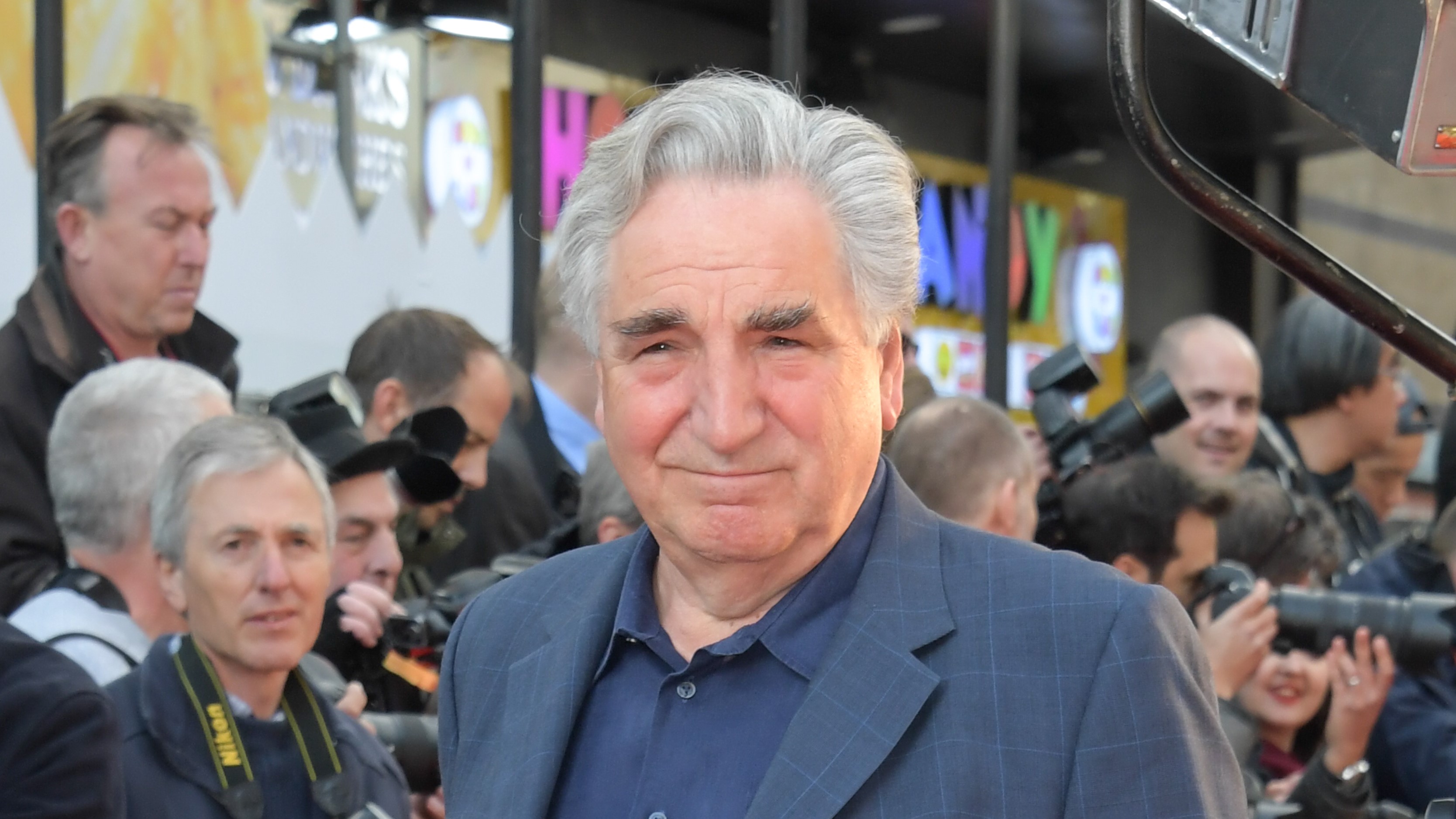 Jim Carter on the red carpet at the Downton Abbey: A New Era world premiere
