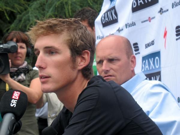 Bjarne Riis and Andy Schleck