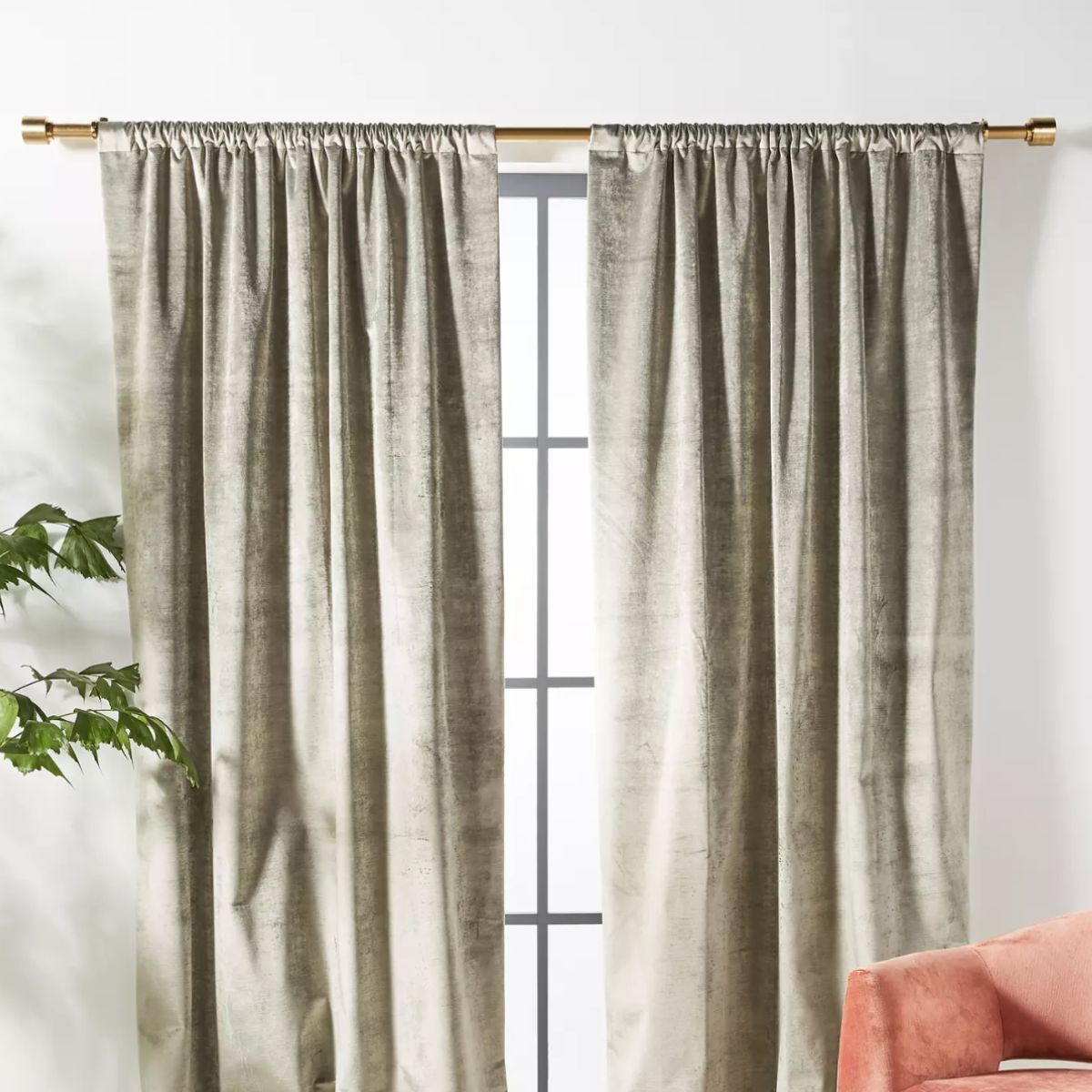 Linen curtains