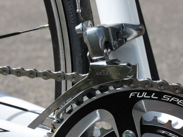 Shimano's current Ultegra SL package is about to be eclipsed by the new 6700 version but still works remarkably well - true trickle-down technology at its finest.