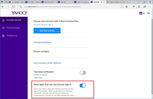 How to configure a Yahoo email account on the Outlook 2016 desktop app ...