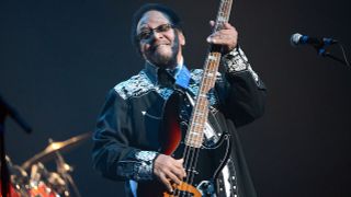 Bass player Billy Cox of Jimi Hendrix's Band of Gypsys performs onstage during the Experience Hendrix concert at The Wiltern on March 1, 2017 in Los Angeles, California