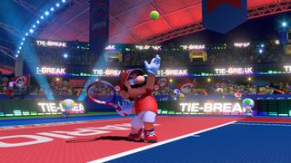 A screenshot from Mario Tennis Aces