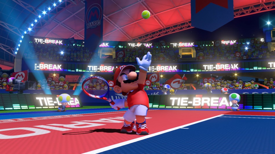 A screenshot from Mario Tennis Aces