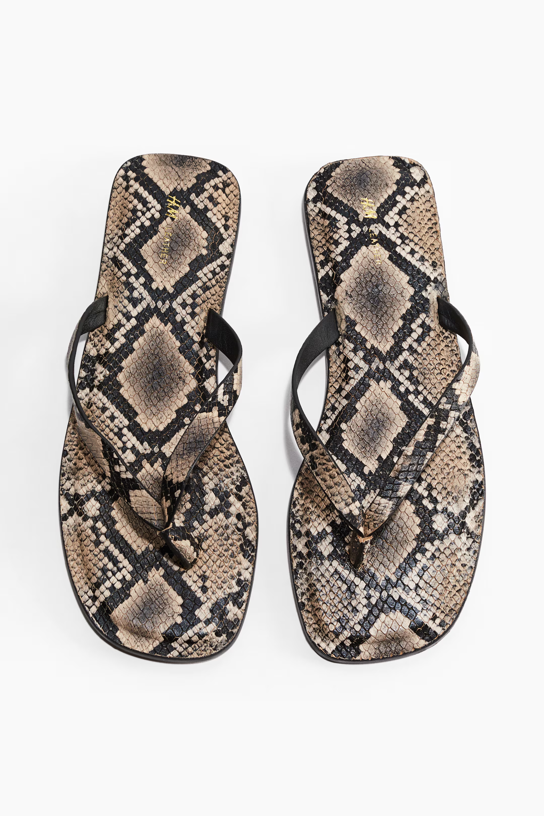 H&amp;amp;M, Leather Flip-Flops