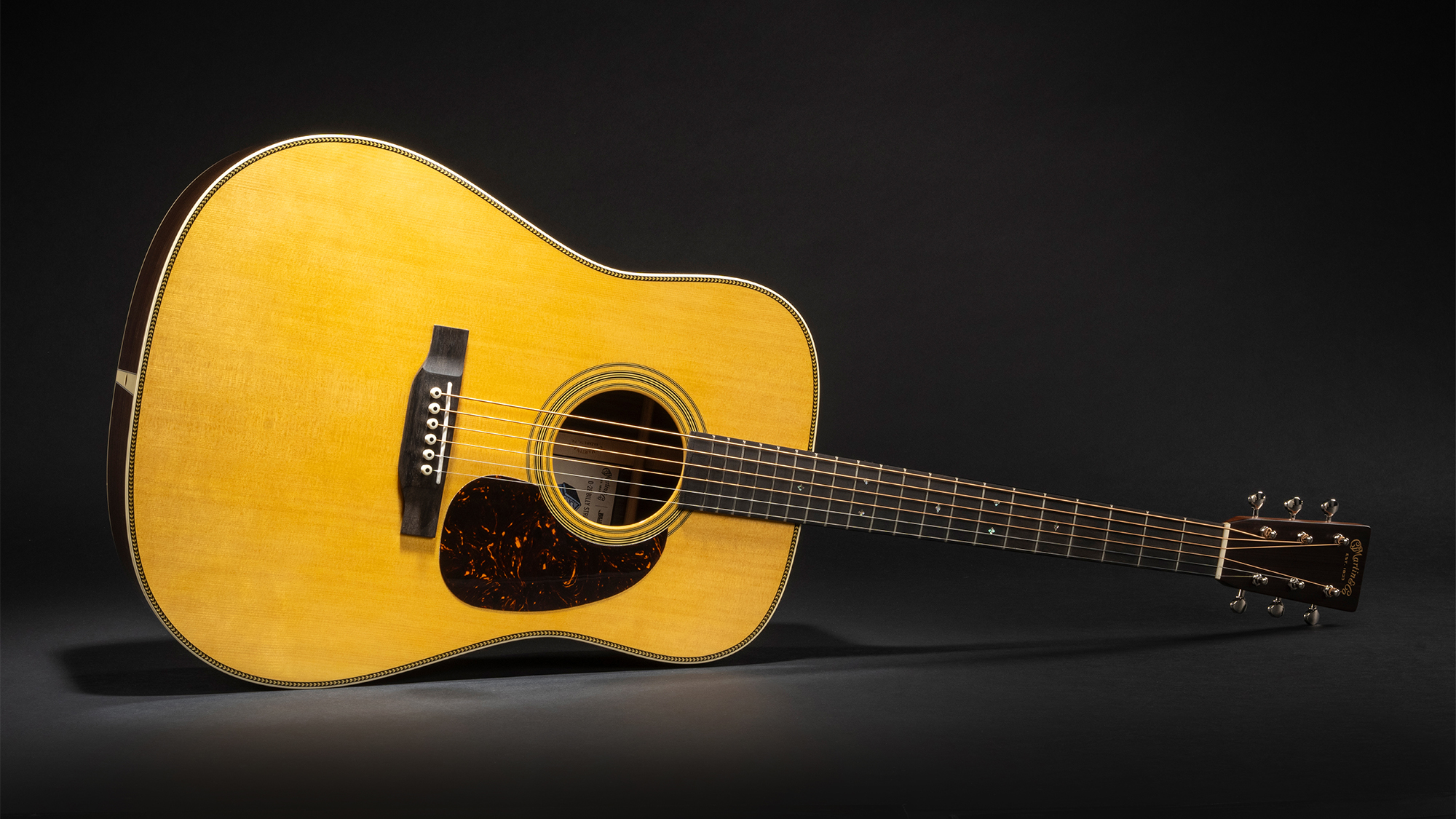 A photo of the Martin D-28 Billy Strings acoustic