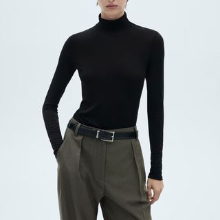 Mango black turtleneck