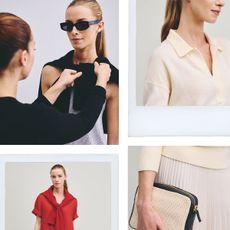 Collage Image of Quince Capsule Collection With Celebrity Stylist Jamie Mizrahi