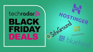 Web hosting logos on a radar background