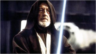 Alec Guinness as Obi-Wan Kenobi in Star Wars: A New Hope