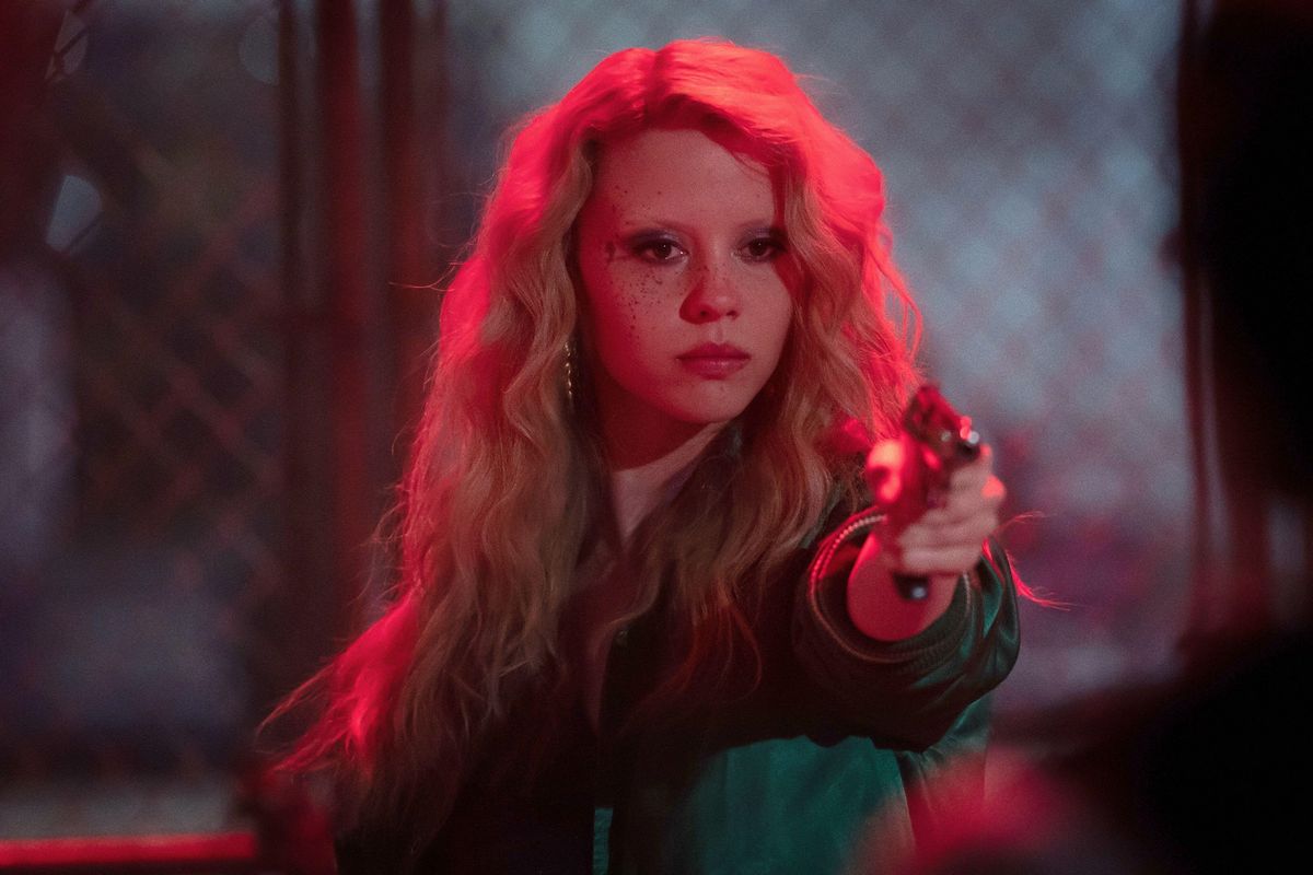 Mia Goth as Maxine in Maxxxine