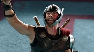 Chris Hemsworth as Thor in one of the best superhero movie, Thor: Ragnarok.