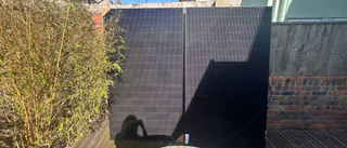 solar panel in garden