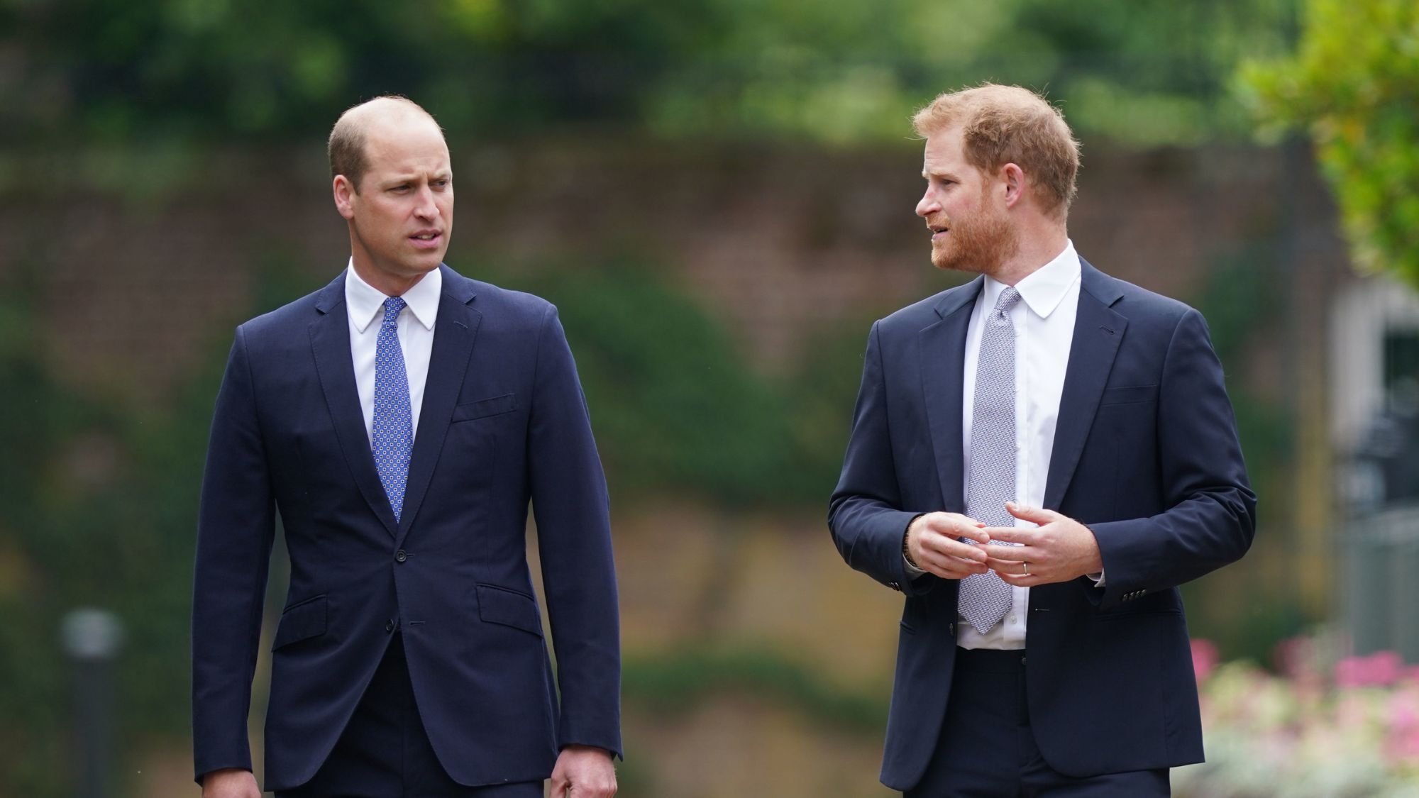 Prince William and Prince Harry attend the unveiling of Princess Diana&#039;s statue at Kensington Palace