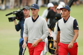 Justin Thomas and Rickie Fowler at the 2019 Presidents Cup