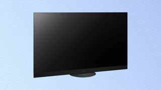 Panasonic Z95A OLED TV on blue background