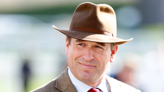 Peter Phillips attends day 4 'Gold Cup Day' of the Cheltenham Festival at Cheltenham Racecourse on March 15, 2024 in Cheltenham, England