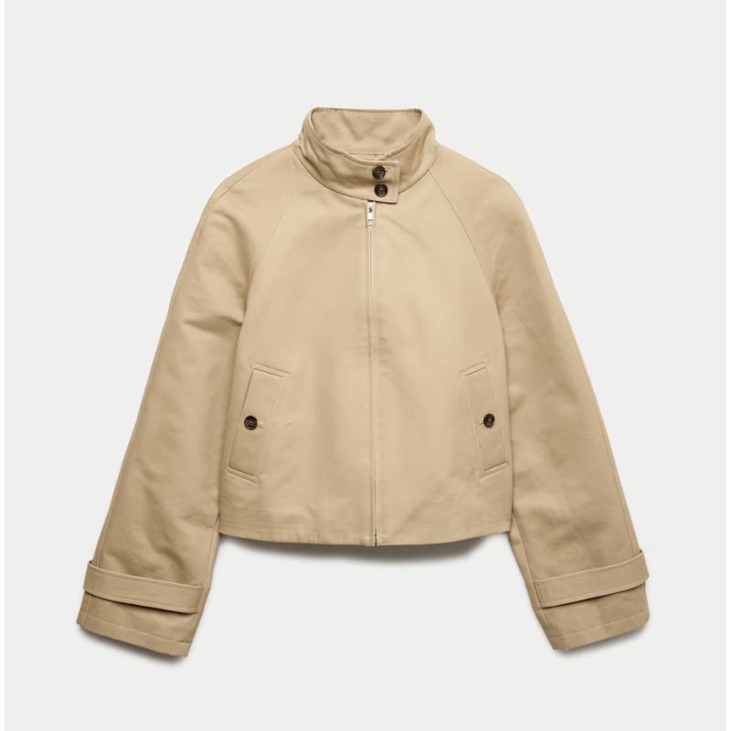 M&amp;amp;S, Pure Cotton Cropped Utility Jacket