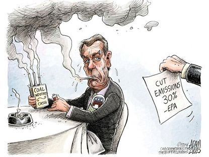 Political cartoon EPA Coal Boehner