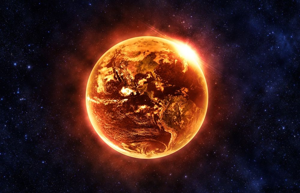 Hot, burning earth, doomsday.