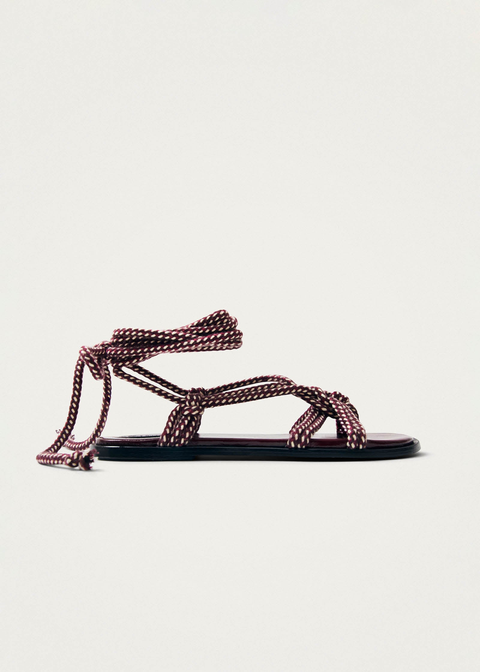 Tory Burgundy Sandals