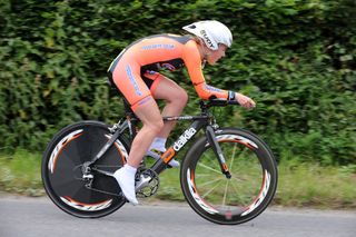 Hannah Barnes, junior women winner, British National 25-mile time trial 2011