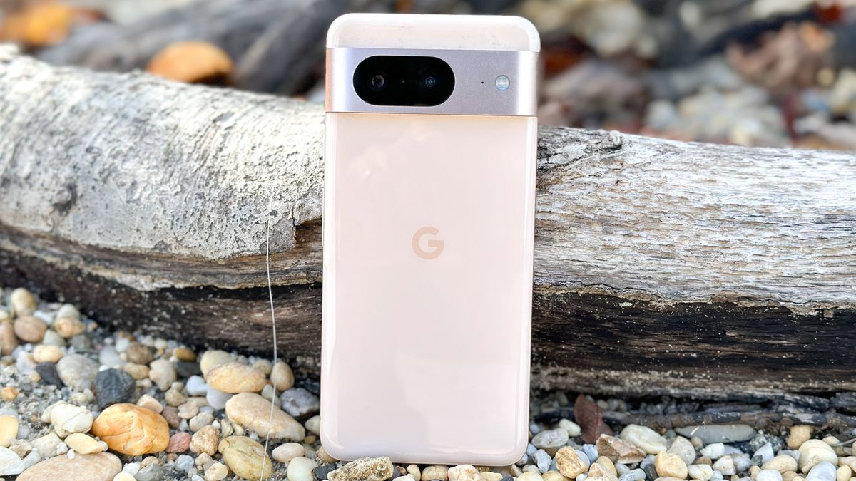 Google Pixel 8 shown held in hand