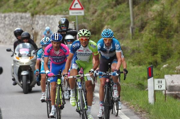 Ivan Basso (Liquigas-Cannondale) was isolated on the final climb but matched everything that was thrown at him