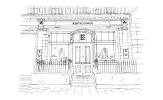 A sketch by David Collins Studio of the store's Savile Row façade