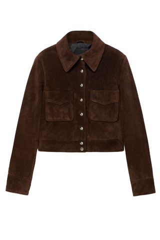 Suede Jacket With Pockets - Women | Mango Usa