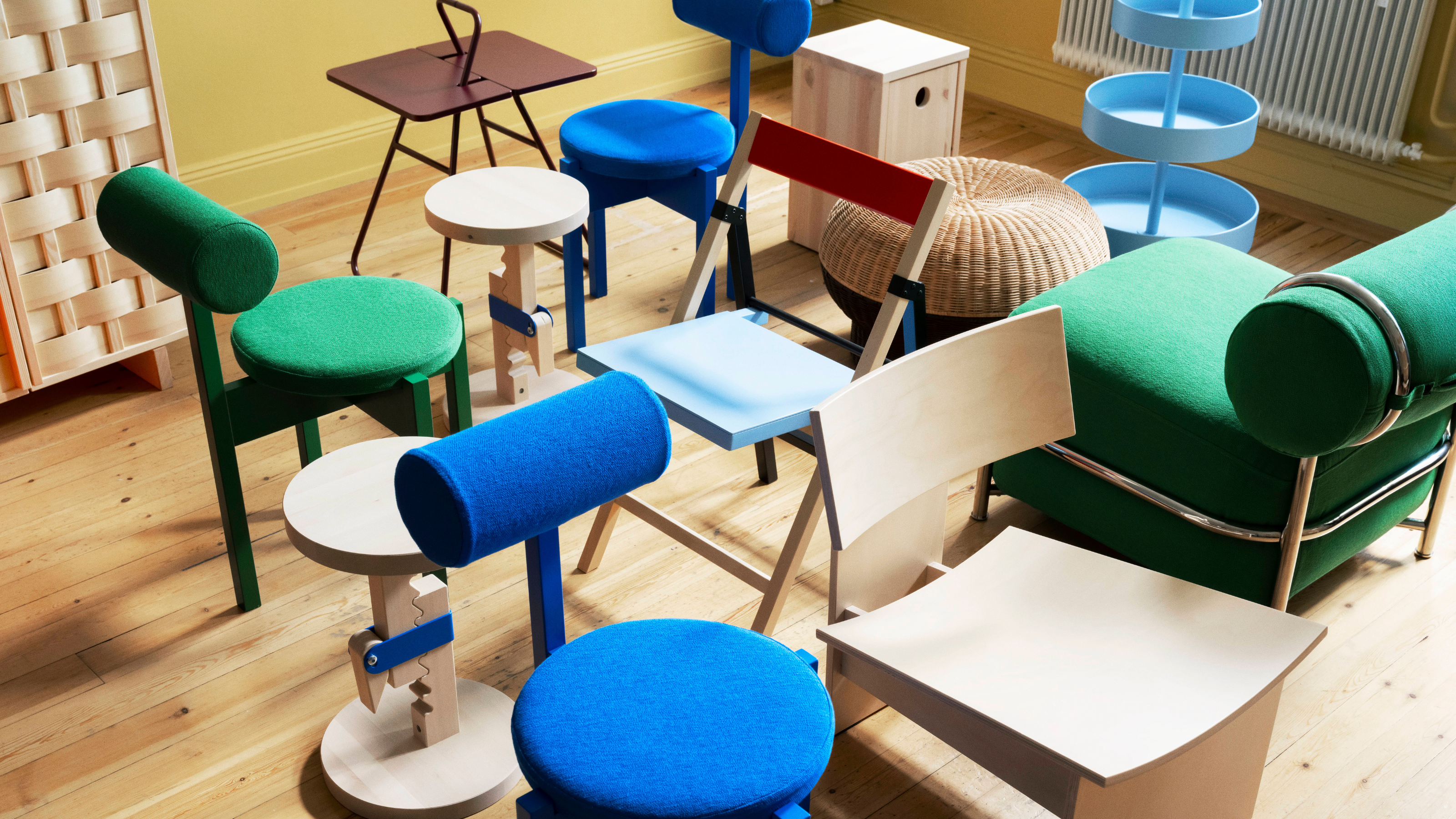 IKEA PS collection arranged in living room