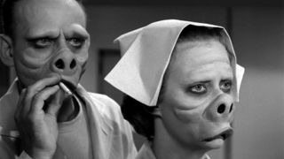 Still from the Twilight Zone episode The Eye of the Beholder