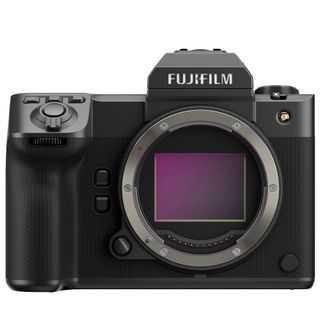 Fujifilm GFX 100 II camera on a white background