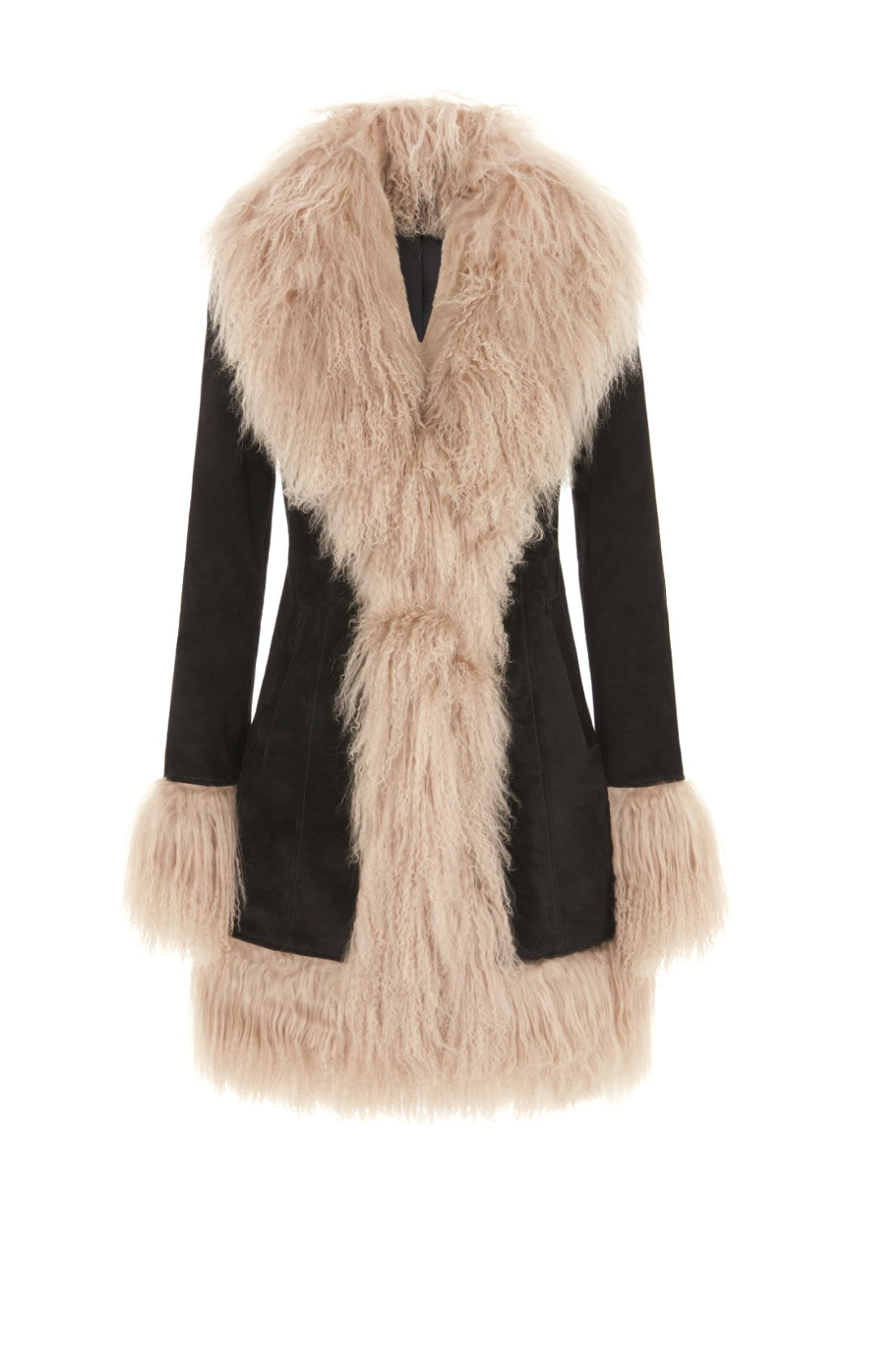 Brooklyn Suede Coat Black