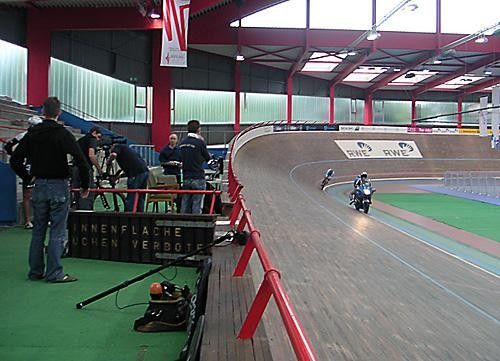 At the track with the SRM crew
