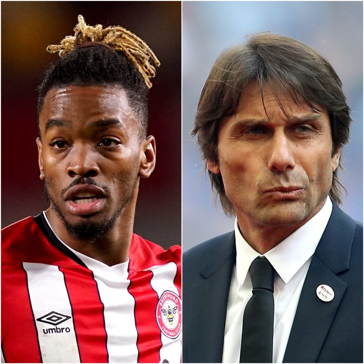 Ivan Toney and Antonio Conte