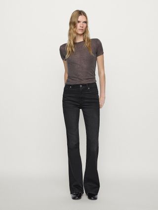 The Edgar Pleated High-Rise Wide-Leg Jeans